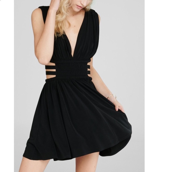 express black cut out dress